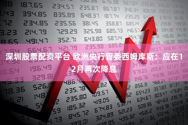 深圳股票配资平台 欧洲央行管委西姆库斯：应在12月再次降息