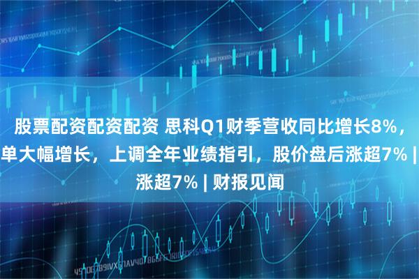 股票配资配资配资 思科Q1财季营收同比增长8%，AI基础订单大幅增长，上调全年业绩指引，股价盘后涨超7% | 财报见闻